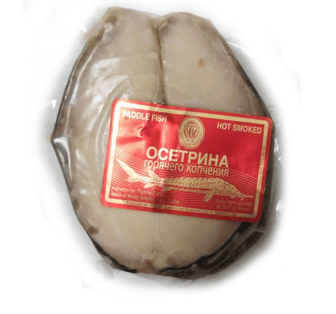 Hot Smoked Paddlefish “Osetrina” each Vacuum Packed