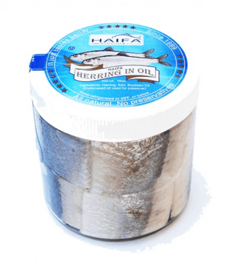Haifa Herring in Oil – 1 lb (Glass Jar)