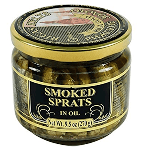 Riga Gold Smoked Sprats in Oil – 250g