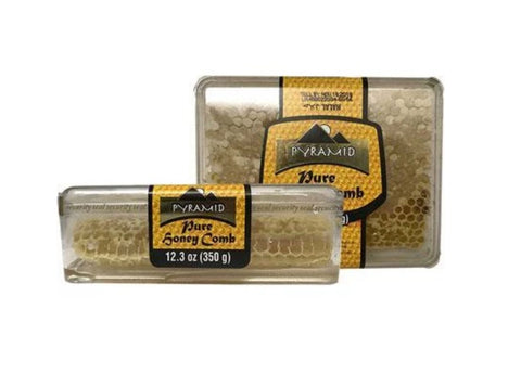 Pyramid Honey with Honeycomb Tray 350g