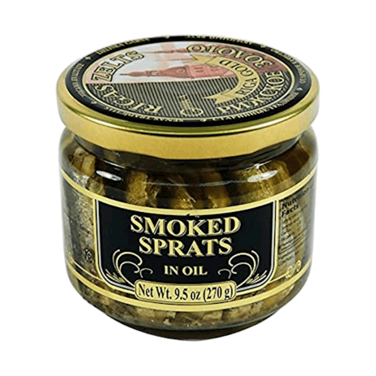 Riga Gold Smoked Sprats in Oil – 250g